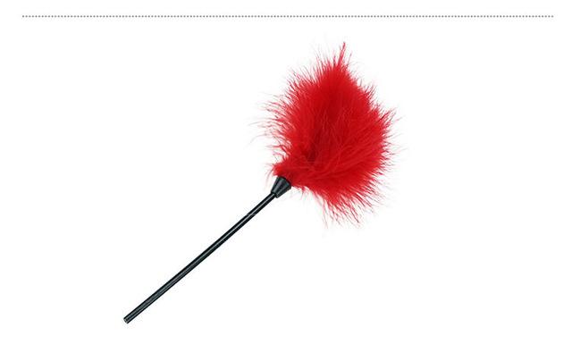 1 PCS Sex Flirt Toys Feather Tickler Happy Spanking Aid Teasing Flirt Tickling Erotic Toy Adult Couples Sex Game Random Colors