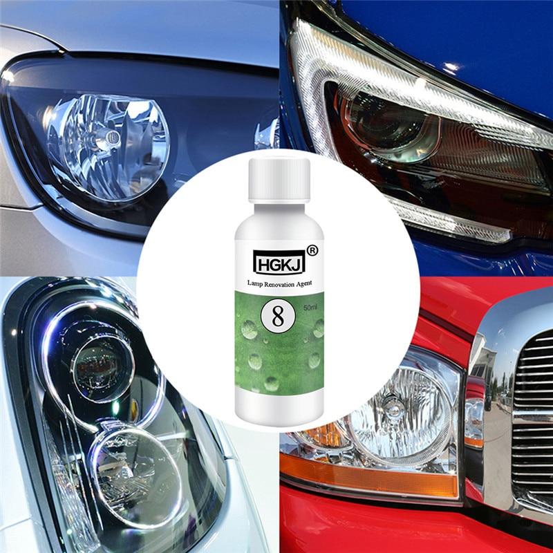 1PC HGKJ 50ML Auto Car Cleaning Window Cleaner Car Accessories repair headlight agent bright white headlight lamp transformation