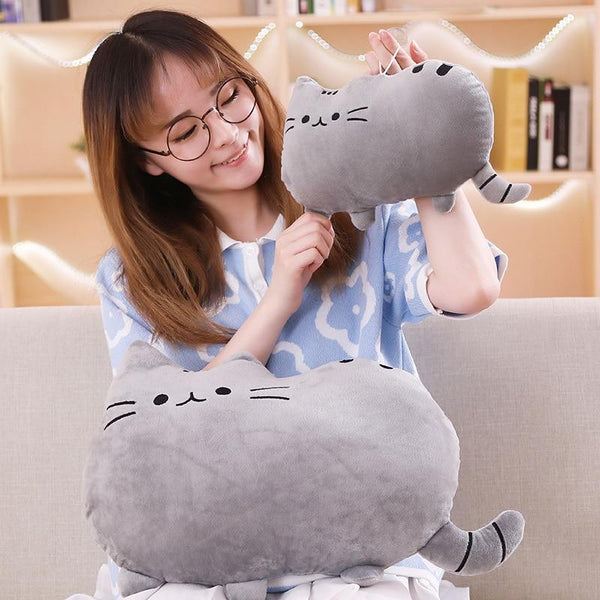 25cm Cute Plush Cat Toys Soft Pillow Stuffed Animal Cat Cushion Plush Cat with Kitten Doll Kids Baby Birthday Gift Pusheen Toys