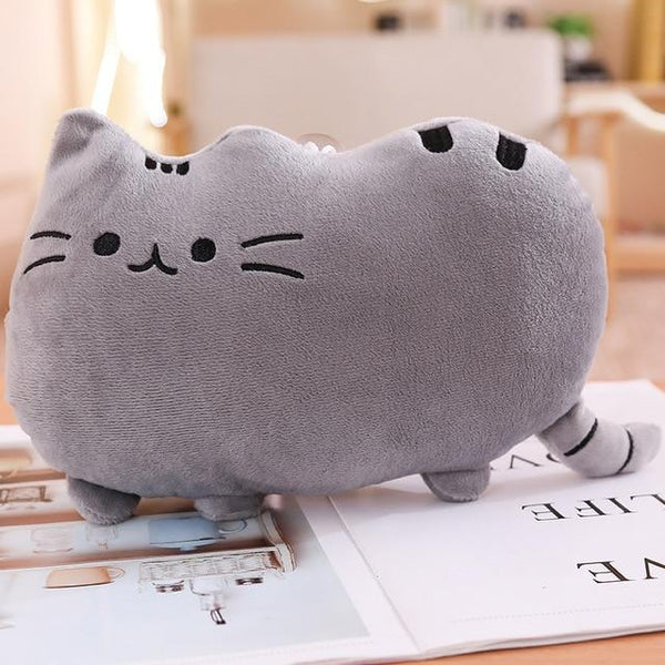 25cm Cute Plush Cat Toys Soft Pillow Stuffed Animal Cat Cushion Plush Cat with Kitten Doll Kids Baby Birthday Gift Pusheen Toys