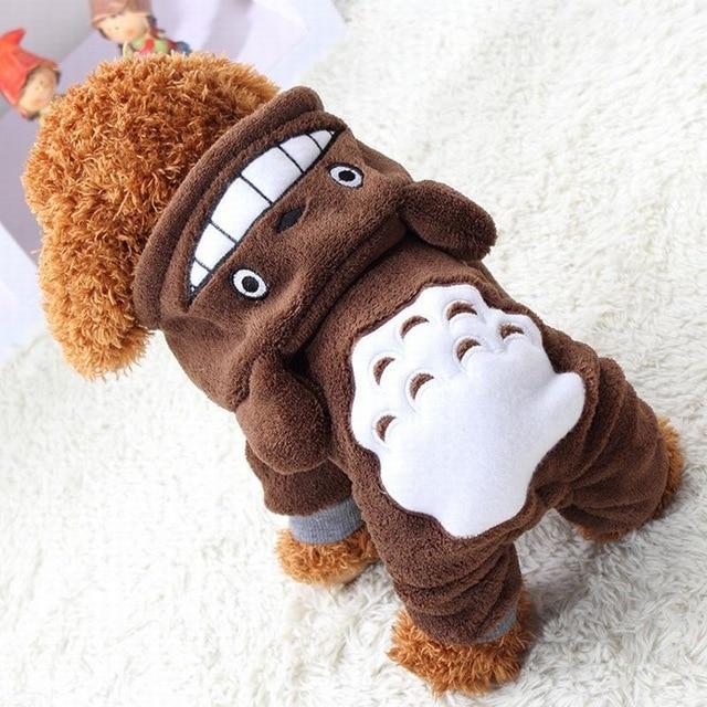 Pet Cat Clothes Funny Dinosaur Costumes Coat Winter Warm Fleece Cat Clothing For Small Cats Kitten Hoodie Puppy Dog Clothes