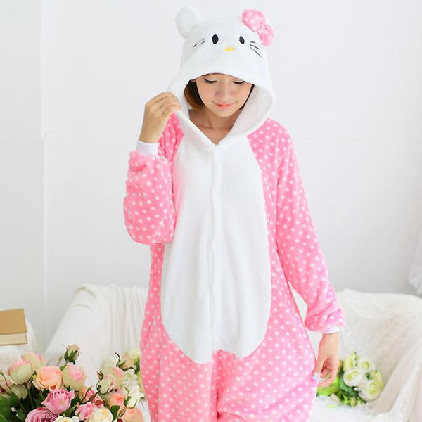 Animal One Piece Sleepwear Pajama Kigurumi Harajuku Pyjamas Home Clothes For Women bathrobe Lingerie Pyjamas Negligee Pug Adult