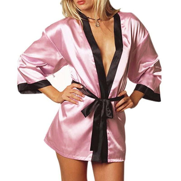 Sexy Silk Nightgown Women Plus Size Pajamas Lace Bathrobe Nightdress Kimono Lingerie Home Dress Sleepwear Bridesmaid Robes #D