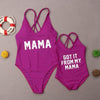 2019 New Mother and Girls One Piece Swimsuit Sweet Mom Daughter Swimwear Swimsuit Bathing suit Monokini Swimming Suit For Family