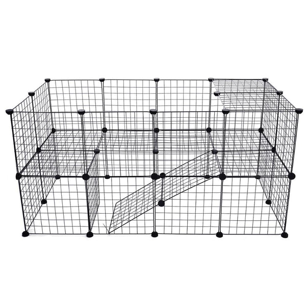DIY Pet Fences Dog Cage Playpen Iron Net Cat Puppy Kennel House Animal Bird Rabbit Guinea Pig Playing Sleeping Room