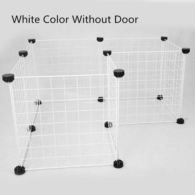 DIY Pet Fences Dog Cage Playpen Iron Net Cat Puppy Kennel House Animal Bird Rabbit Guinea Pig Playing Sleeping Room