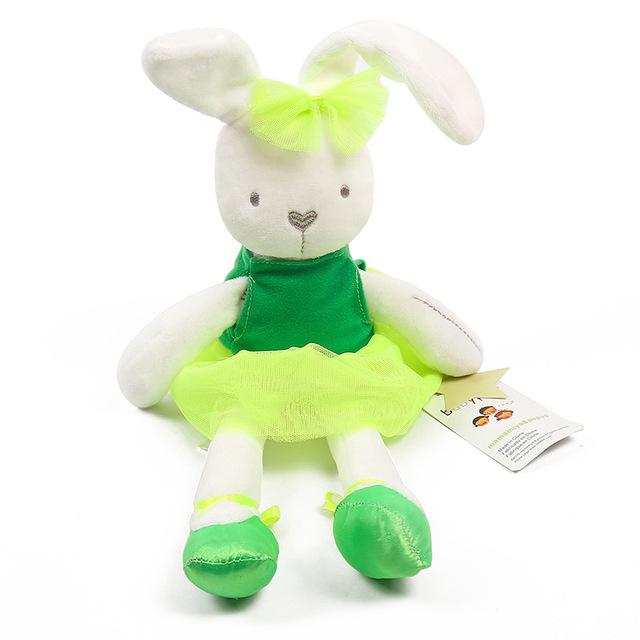 Soft Plush Rabbit Toys Infant Mobiles Rattles Children Bunny Sleeping Mate Baby Stuffed Plush Animal Toys Newborn Appeaze Doll