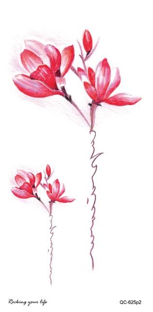 Latest 2019 fashional temporary tattoo designs with peony lotus peach peacock tatoo designs waterproof body art sticker women