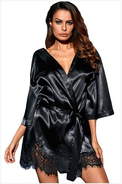 Mossovy 3pc Female Sexy Lingerie Plus Size 4xl 5xl 6xl Flower Peacock Rayon Kimono Nightdress Erotic Women Sexy Costumes Apparel
