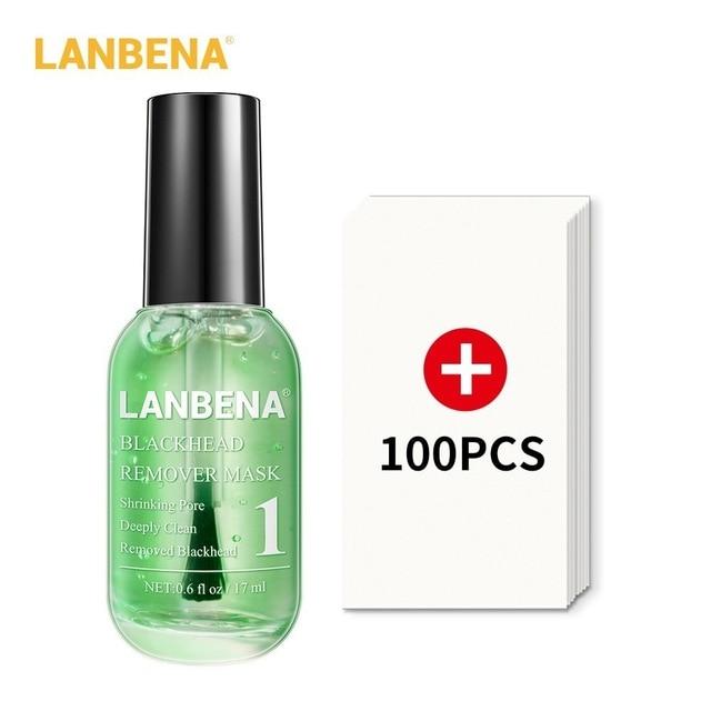 LANBENA Blackhead Remover Mask Face Black Mask Pore Treatment Serum Anti Acne Facial Peeling Masks Cleansing Skin Care Beauty