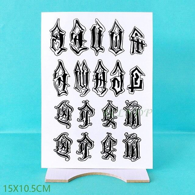 Waterproof Temporary tattoo sticker "keep calm" English letters words tatto stickers flash tatoo fake tattoos for men women