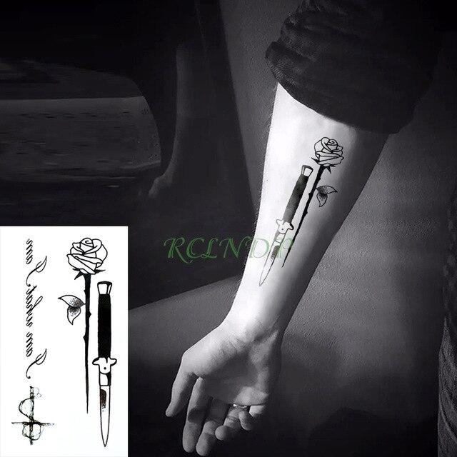 Waterproof Temporary tattoo sticker "keep calm" English letters words tatto stickers flash tatoo fake tattoos for men women
