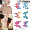 3D Butterfly Body Art Waterproof Temporary Tattoos For Men women Sexy Colours Small Sticker Wholesale RC2206