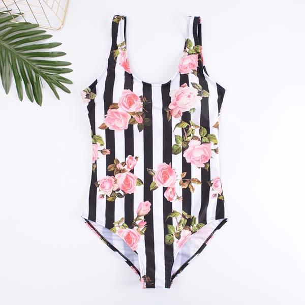 2019 New Sexy Women One Piece Swimsuit 3D Print cartoon Strap Backless Swimsuit Bathing Suit Summer Beachwear Monokini Swimsuit