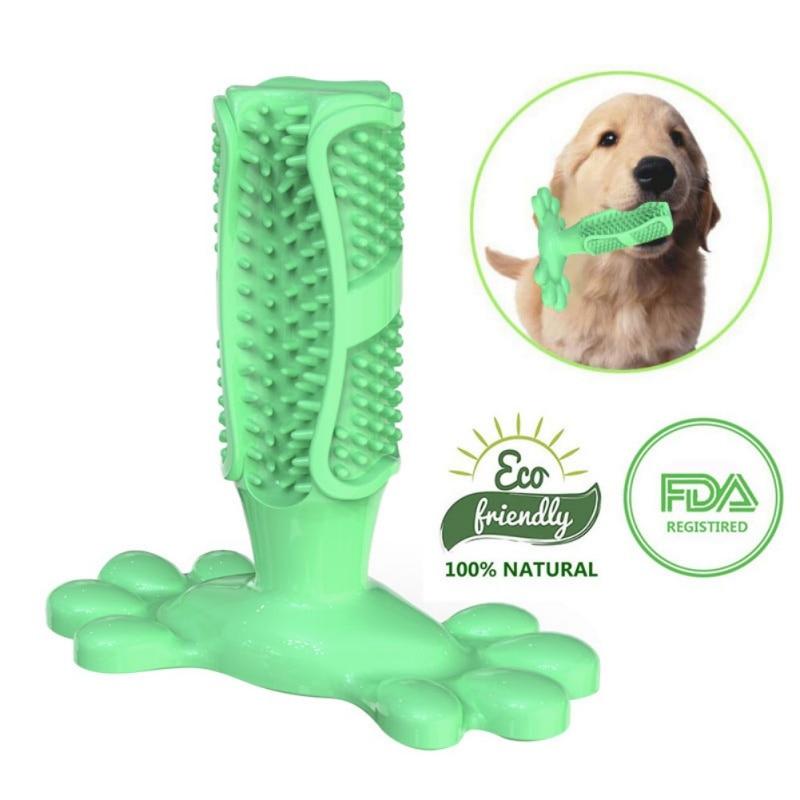 Dog Toothbrush Stick Pets Brushing Stick Dog Teeth Cleaning Chew Toys Teddy Teeth Silicone Perfect Care Products Cleaning Mouths