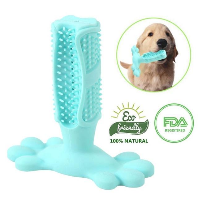 Dog Toothbrush Stick Pets Brushing Stick Dog Teeth Cleaning Chew Toys Teddy Teeth Silicone Perfect Care Products Cleaning Mouths