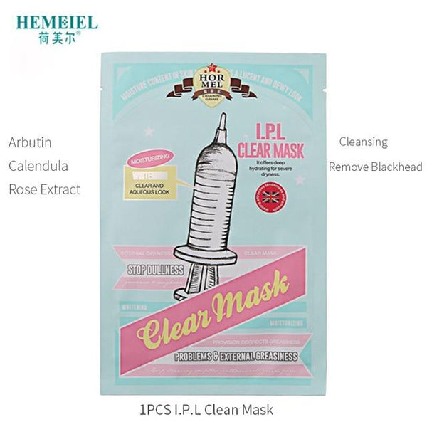 HEMEIEL Detox Oxygen Bubble Sheet Mask Korean Cosmetic Moisturizing Bamboo Charcoal Black Face Mask Facial Whitening Skin Care