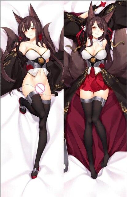 Warships Game Azur Lane Characters animal ears girl Kaga & akagi azurlan pillow cover illustrious & takao body Pillowcase
