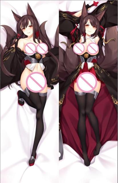 Warships Game Azur Lane Characters animal ears girl Kaga & akagi azurlan pillow cover illustrious & takao body Pillowcase