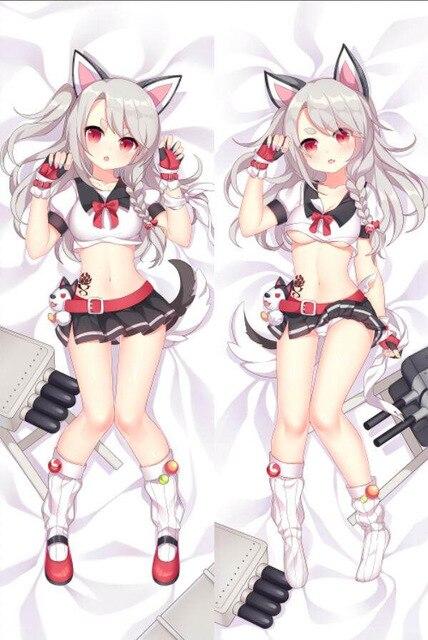 Warships Game Azur Lane Characters animal ears girl Kaga & akagi azurlan pillow cover illustrious & takao body Pillowcase