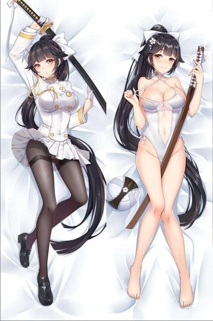 Warships Game Azur Lane Characters animal ears girl Kaga & akagi azurlan pillow cover illustrious & takao body Pillowcase