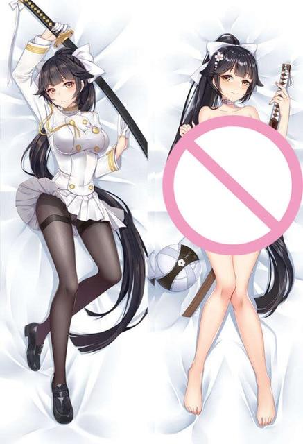 Warships Game Azur Lane Characters animal ears girl Kaga & akagi azurlan pillow cover illustrious & takao body Pillowcase