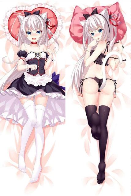 Warships Game Azur Lane Characters animal ears girl Kaga & akagi azurlan pillow cover illustrious & takao body Pillowcase