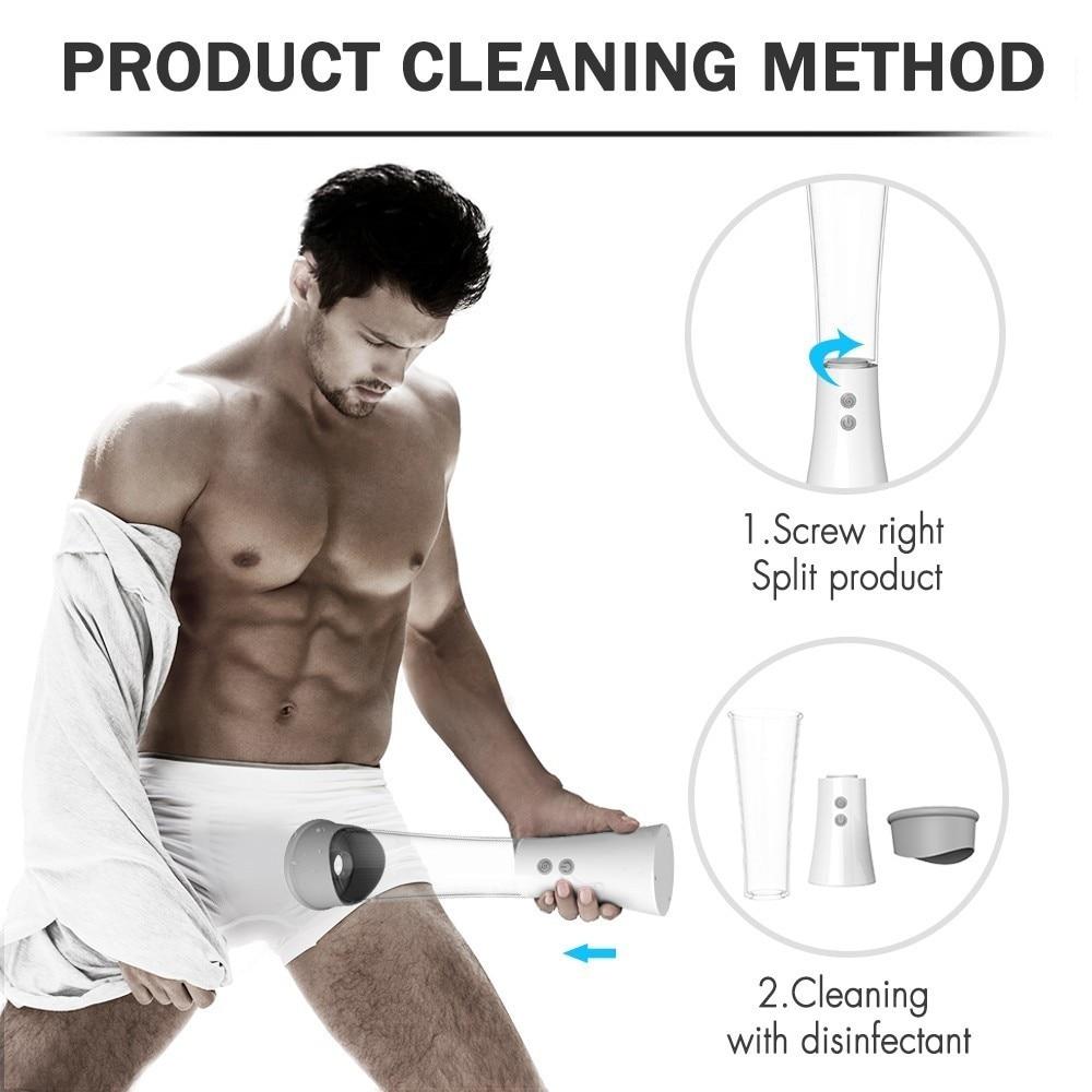 LOAEY Men Masturbatings Penis Delay Trainer Masturbation Cup Adult Supplies Sextoys For Men Penis Booster Exerciser Sex Toys