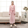 2018 Autumn Winter Bathrobes For Women Men Lady's Long Sleeve Flannel Robe Female Male Sleepwear Lounges Homewear pyjamas