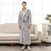 2018 Autumn Winter Bathrobes For Women Men Lady's Long Sleeve Flannel Robe Female Male Sleepwear Lounges Homewear pyjamas