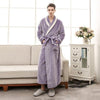 2018 Autumn Winter Bathrobes For Women Men Lady's Long Sleeve Flannel Robe Female Male Sleepwear Lounges Homewear pyjamas