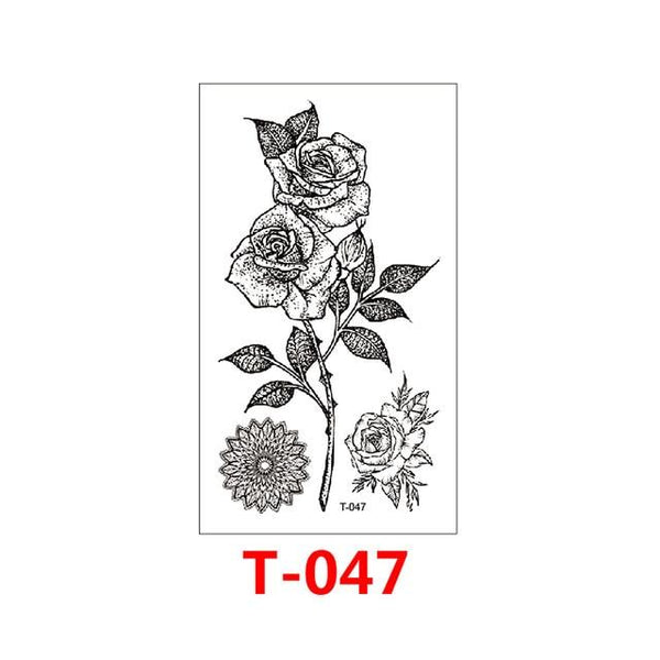 T-049 Multiple patte small pattern cool temporary tattoo sticker female simple line pattern body art new design fake male tattoo