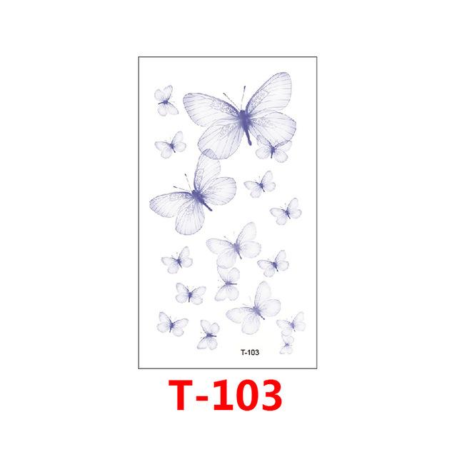 T-049 Multiple patte small pattern cool temporary tattoo sticker female simple line pattern body art new design fake male tattoo