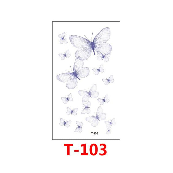T-049 Multiple patte small pattern cool temporary tattoo sticker female simple line pattern body art new design fake male tattoo