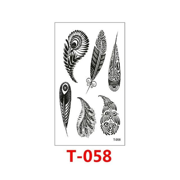 T-049 Multiple patte small pattern cool temporary tattoo sticker female simple line pattern body art new design fake male tattoo