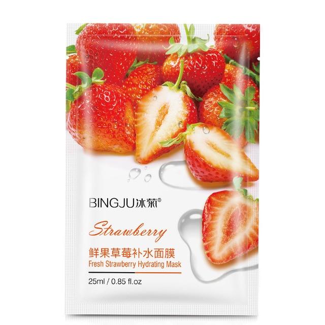 Skin Care Fruit Facial Mask Lemon Red Pomegranate Honey Cucumber Strawberry Apple Kiwi Blueberry Facial Skin Care Face Mask