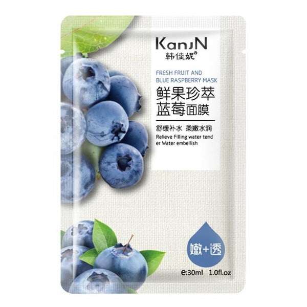 Skin Care Fruit Facial Mask Lemon Red Pomegranate Honey Cucumber Strawberry Apple Kiwi Blueberry Facial Skin Care Face Mask