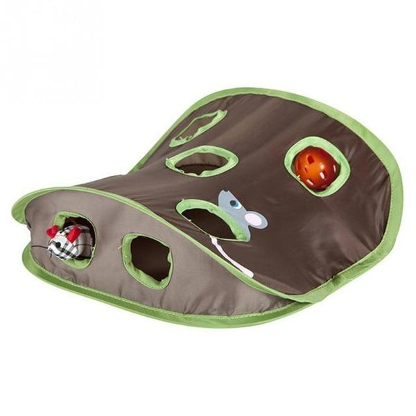2018 Hot New Multifunction Cat Educational Toys Pet Kitten Interactive Play Toys With Bells Mouse Toys Small Pets Hidden Hole