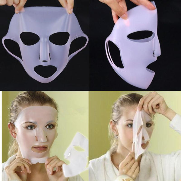 Silicone Face Mask for the Face Sheet Mask Anti-off Mask Ear Fixed Prevent Essence Evaporating Reusable Face Mask Skin Care Tool