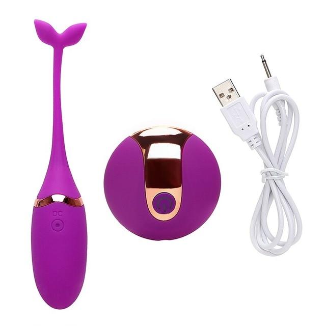 Vibrator Sex Toy for Woman Wireless Remote Control Vibrating Bullet Eggs USB Recharging Clitoris Stimulator Vaginal Massage Ball