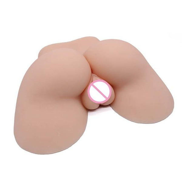 100% Silicone Male Masturbator Big Silicone Ass Vagina Sex Dolls Adult Brown/ Flesh Toy for Men Realistic Pussy Sex Product