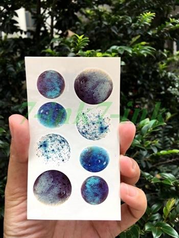 Water Transfer Tattoo Minimalist small sun moon tattoo Body Art Waterproof Temporary fake Tattoo for man woman kid 10.5*6cm