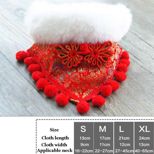 Pet Scarf Pet Collar Pet Accessories Dog Saliva Towel Festival Festive Decoration Cat Bib Bib Teddy