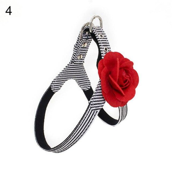 Hot Canvas Grid Stripe Adjustable Pet Puppy Dog Soft Canvas Harness Chest Strap Pet chest strap