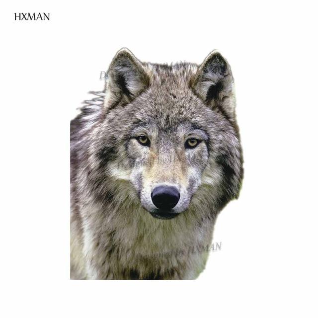 HXMAN Watercolor Wolf Tiger Temporary Tattoos Waterproof Women Fake Kids Children Hand Tattoos Men Body Art 9.8X6cm A-005