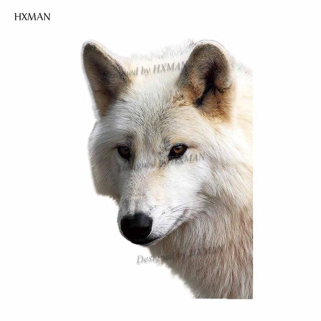 HXMAN Watercolor Wolf Tiger Temporary Tattoos Waterproof Women Fake Kids Children Hand Tattoos Men Body Art 9.8X6cm A-005