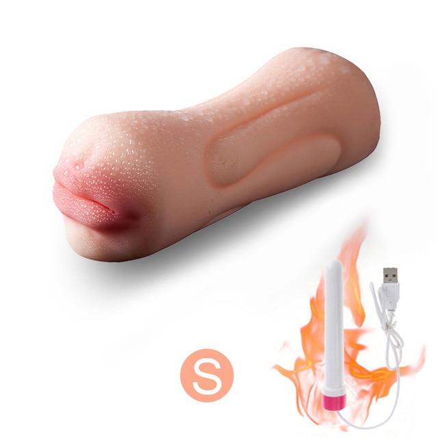 Large & Small Male Masturbator Anal plug Sex Toys for Men Oral Artificial Vagina Adult Sex products for Man cock vibrating Rings