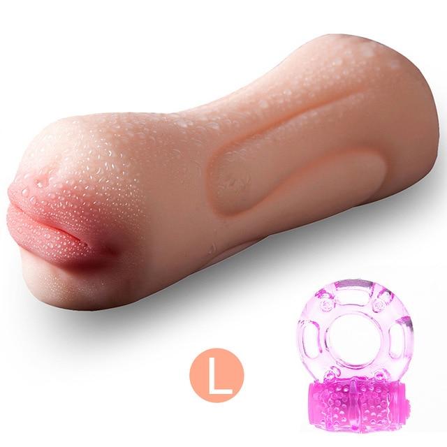 Large & Small Male Masturbator Anal plug Sex Toys for Men Oral Artificial Vagina Adult Sex products for Man cock vibrating Rings