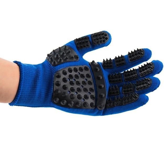 Pet Grooming Gloves Bath Massage Thickened Scratch Resistant Cats Dogs Floating Hair Removing Gloves Pet Shop Dog