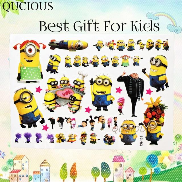 Waterproof Cartoon Temporary Tattoo For Girl Sofia Princess Body Art Tatoo Sticker Baby Kids Barbie Hello Kitty DIY Fake Tattoos